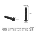 Black Oxide M1 M1.2 M1.4 M1.5 M1.7 M1.8 M2 M3 M4 M5 CSK Countersunk Flat Head Phillips Self Tapping Wood Screw